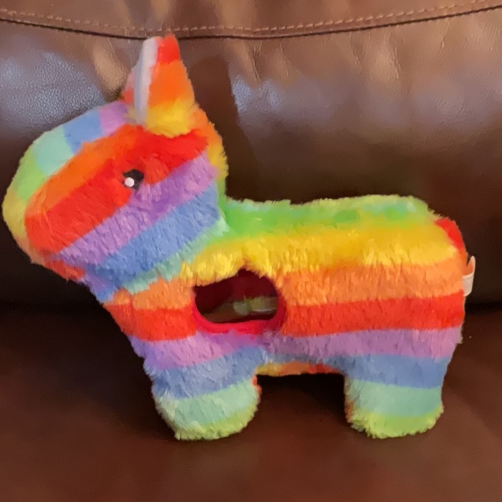 Zippypaws Piñata Interactive Dog Toy rainbow